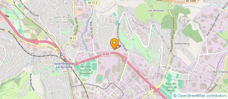 localisation de l'entreprise MADAME MARMATI MHOUGOULIE  SAINT-ETIENNE