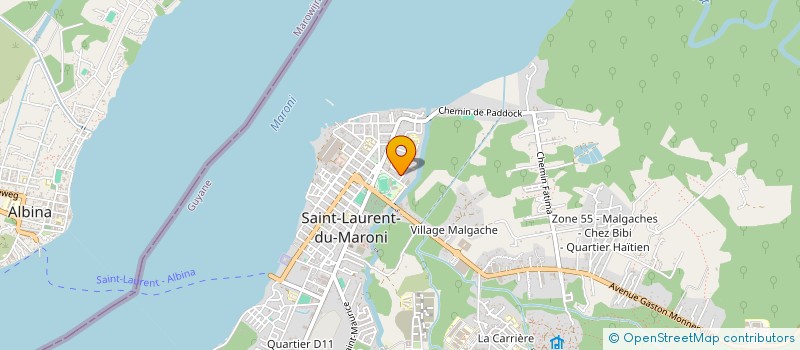localisation de l'entreprise MADAME MAROLYN BRAAFHEID à SAINT-LAURENT-DU-MARONI