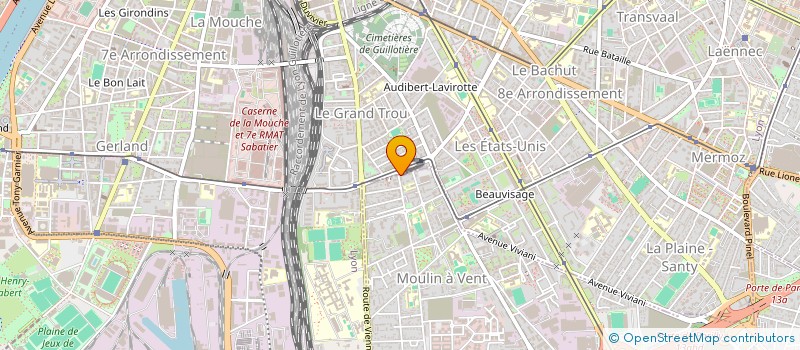 localisation de l'entreprise MADAME MAROUA BENKENANE  VENISSIEUX