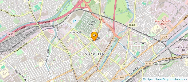 localisation de l'entreprise MADAME MAROUA BOUANANI  MULHOUSE