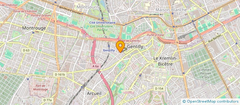 localisation de l'entreprise MADAME MAROUA BOUDOUKHA à GENTILLY