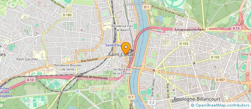 localisation de l'entreprise MADAME MAROUA KHALIL  SAINT-CLOUD