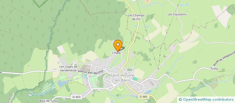 localisation de l'entreprise MADAME MAROUAN KRAIEM  SAINT-HONORE-LES-BAINS