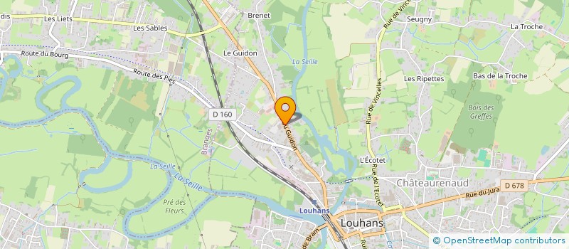 localisation de l'entreprise MADAME MAROUSSIA PRIVAT à LOUHANS