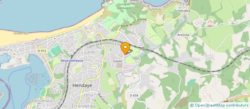 localisation de l'entreprise MADAME MARTA ANUA TEJEDOR  HENDAYE