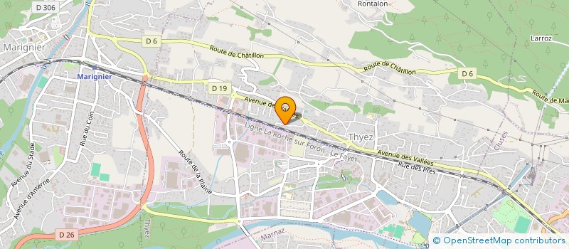 localisation de l'entreprise MADAME MARTA CIURASZKIEWICZ  THYEZ