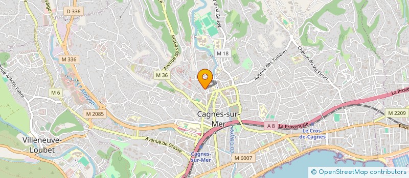 localisation de l'entreprise MADAME MARTA GARCIA JORGE à CAGNES SUR MER