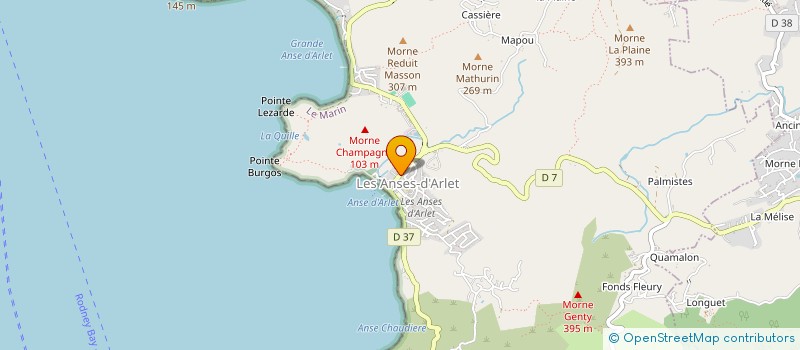 localisation de l'entreprise MADAME MARTA GUIMARAES  LES ANSES-D'ARLET