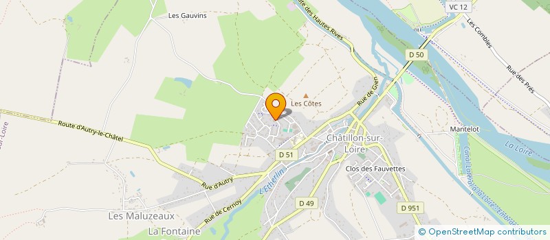 localisation de l'entreprise MADAME MARTA JUSTOVICA à CHATILLON-SUR-LOIRE