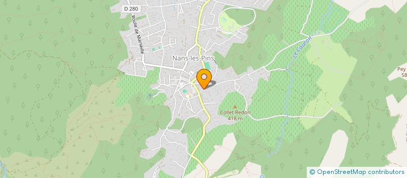 localisation de l'entreprise MADAME MARTA MALEC  NANS-LES-PINS