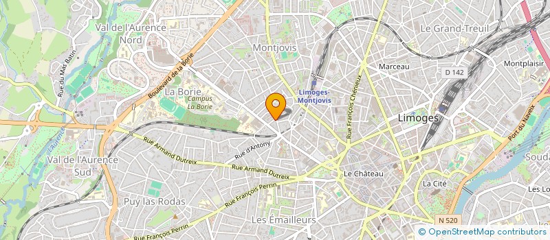 localisation de l'entreprise MADAME MARTHA DUENAS LOPEZ à LIMOGES