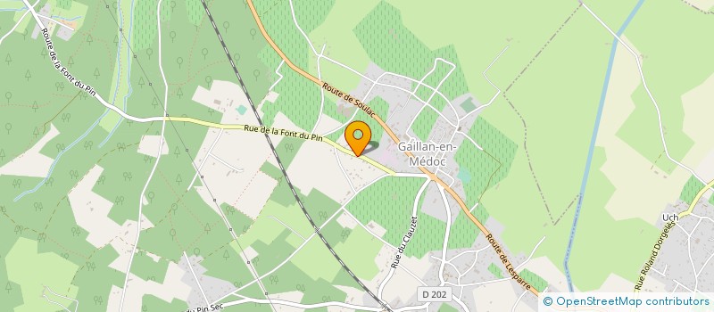 localisation de l'entreprise MADAME MARTHA MUENALA CAMPO  GAILLAN-EN-MEDOC