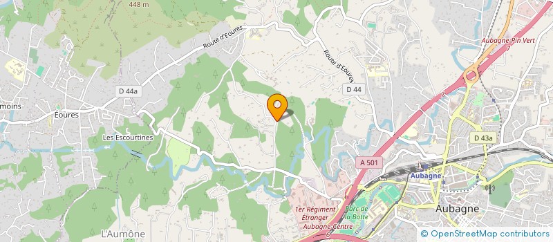 localisation de l'entreprise MADAME MARTHA NEVE DE MEVERGNIES  AUBAGNE