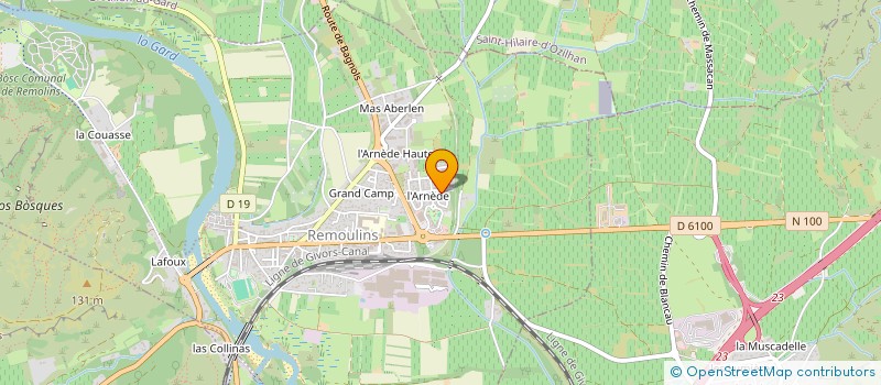 localisation de l'entreprise MADAME MARTHA PELOUSE  REMOULINS