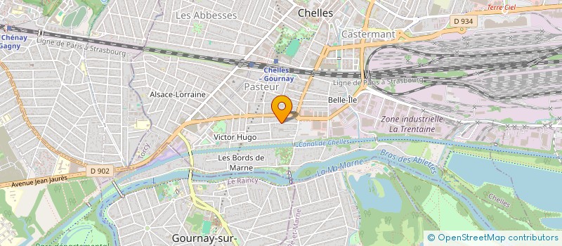 localisation de l'entreprise MADAME MARTHA ROMERO BRAVO  CHELLES