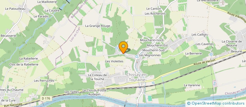 localisation de l'entreprise MADAME MARTHA SILVA MIRA  CHISSAY-EN-TOURAINE