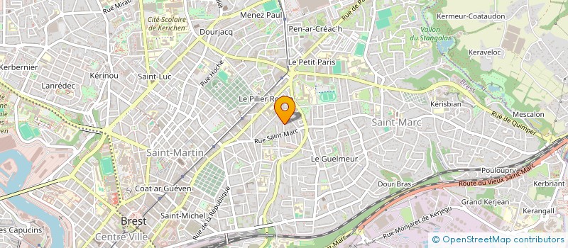 localisation de l'entreprise MADAME MARTHE ALINE à BREST