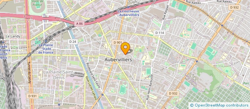 localisation de l'entreprise MADAME MARTHE AUBOIN à AUBERVILLIERS