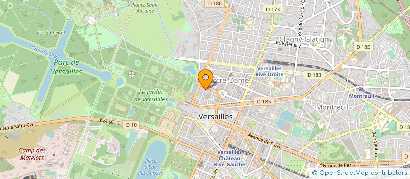 localisation de l'entreprise MADAME MARTHE BASTIER à VERSAILLES
