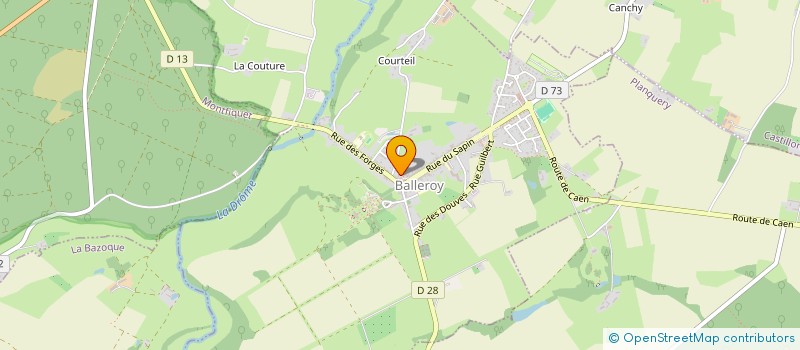 localisation de l'entreprise MADAME MARTHE BEGUIN à BALLEROY-SUR-DROME