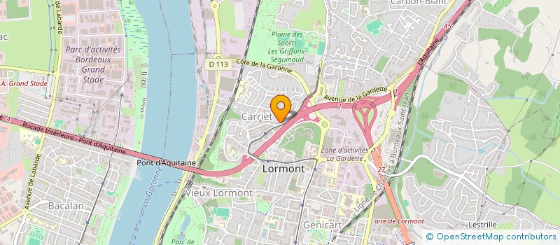 localisation de l'entreprise MADAME MARTHE BEKONO OUAPOU  LORMONT