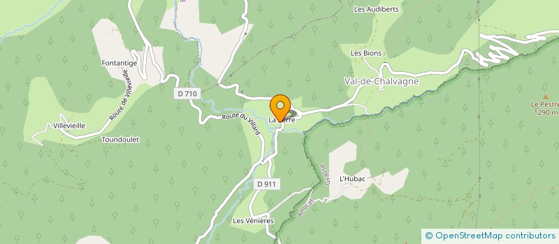 localisation de l'entreprise MADAME MARTHE BOTTERO  VAL-DE-CHALVAGNE