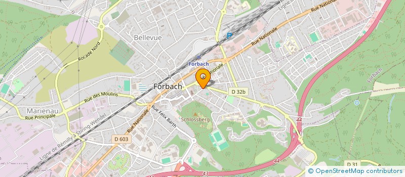 localisation de l'entreprise MADAME MARTHE BRETTERBAUER  FORBACH