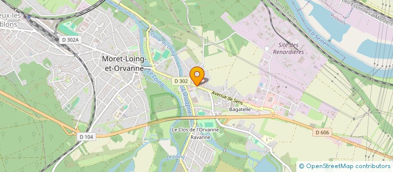 localisation de l'entreprise MADAME MARTHE BRUNEAU  MORET-LOING-ET-ORVANNE