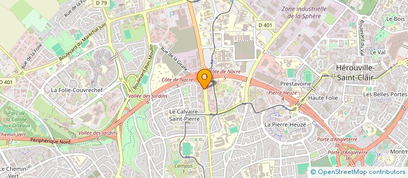 localisation de l'entreprise MADAME MARTHE CARRIER  CAEN