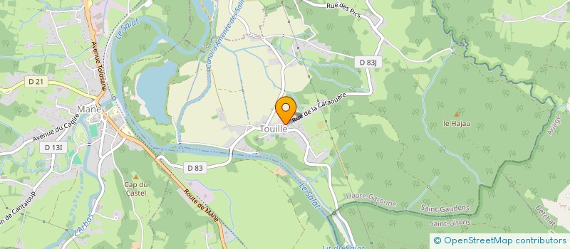 localisation de l'entreprise MADAME MARTHE CASTEL  TOUILLE