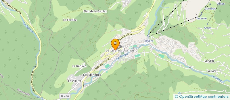 localisation de l'entreprise MADAME MARTHE CHIFFERT  LE GRAND-BORNAND