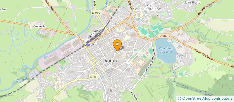 localisation de l'entreprise MADAME MARTHE COURVOISIER  AUTUN