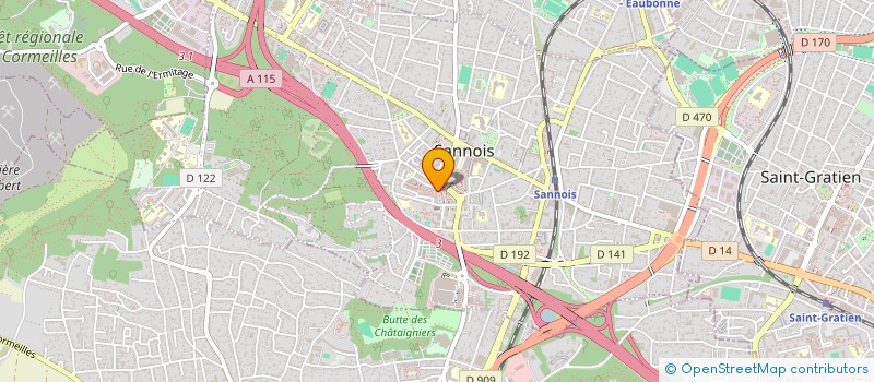 localisation de l'entreprise MADAME MARTHE DE BIYONG  SANNOIS