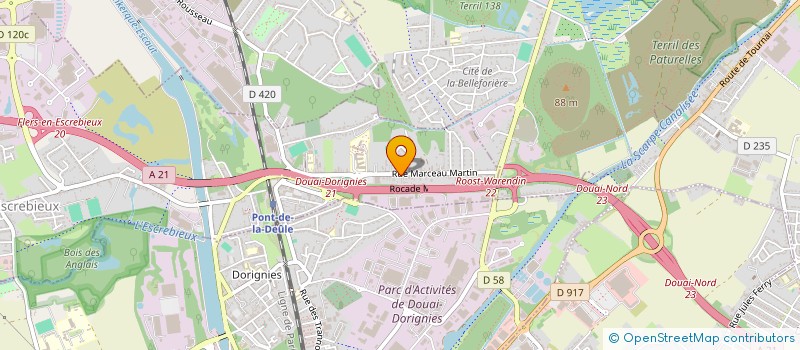 localisation de l'entreprise MADAME MARTHE DHAINAUT  FLERS-EN-ESCREBIEUX