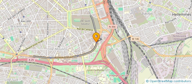 localisation de l'entreprise MADAME MARTHE DUPOND  LILLE