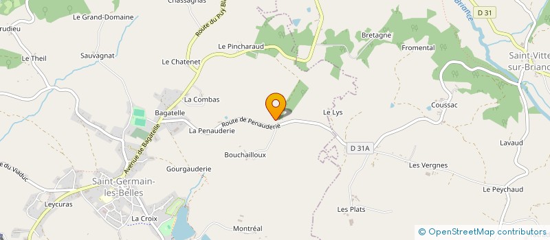 localisation de l'entreprise MADAME MARTHE FAUCHER  MAGNAC-BOURG