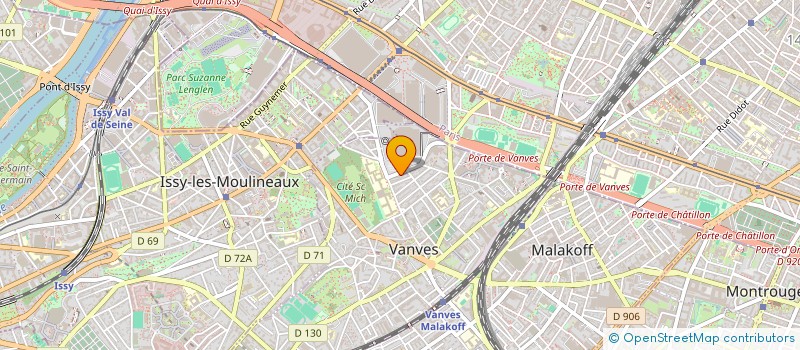 localisation de l'entreprise MADAME MARTHE GILLE  VANVES