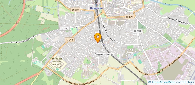 localisation de l'entreprise MADAME MARTHE GUTHMANN  HAGUENAU