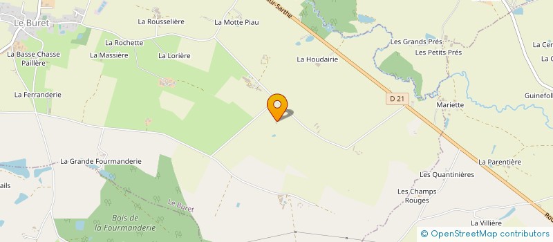 localisation de l'entreprise MADAME MARTHE HUET  LE BURET