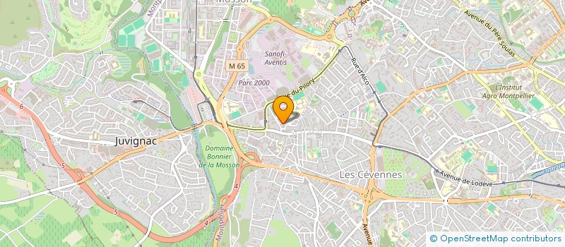 localisation de l'entreprise MADAME MARTHE KALIFA à MONTPELLIER