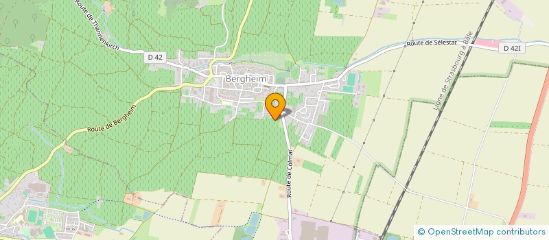 localisation de l'entreprise MADAME MARTHE KNELLWOLF  BERGHEIM