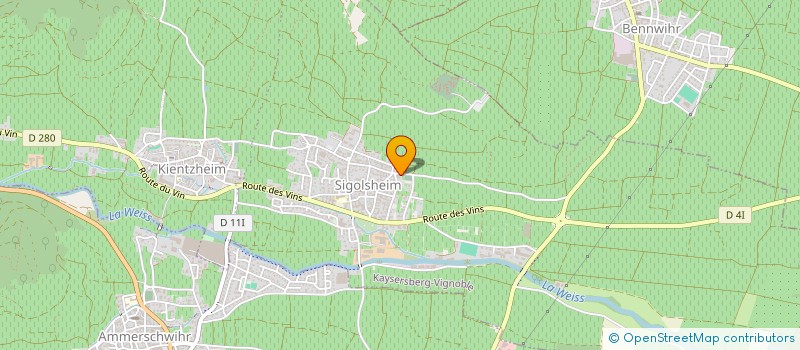 localisation de l'entreprise MADAME MARTHE KNOLL  KAYSERSBERG VIGNOBLE