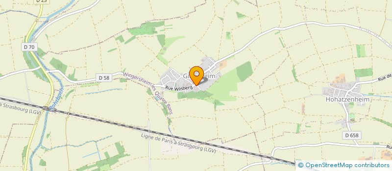 localisation de l'entreprise MADAME MARTHE KUNTZ  WINGERSHEIM LES QUATRE BANS