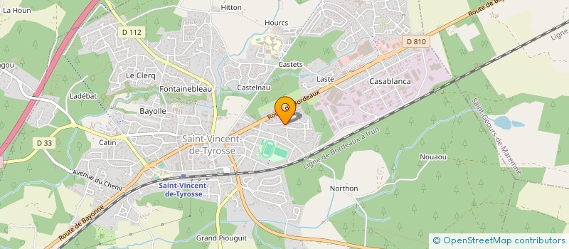 localisation de l'entreprise MADAME MARTHE LABORDE  SAINT-VINCENT-DE-TYROSSE