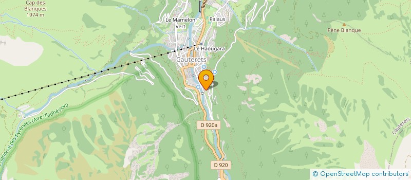localisation de l'entreprise MADAME MARTHE LATOUR à CAUTERETS