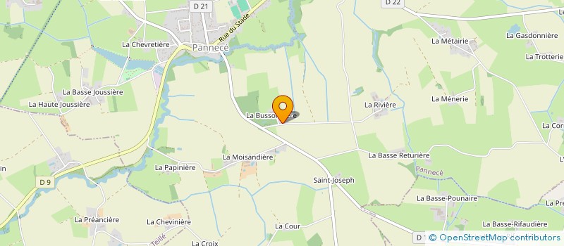 localisation de l'entreprise MADAME MARTHE LERAY  PANNECE