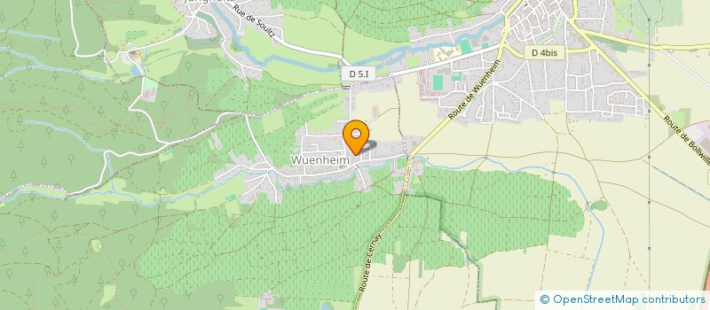 localisation de l'entreprise MADAME MARTHE LOETSCHER  WUENHEIM