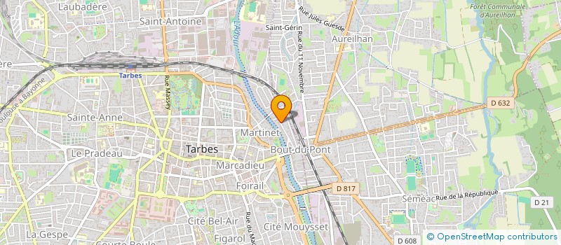 localisation de l'entreprise MADAME MARTHE LOMBARD  TARBES