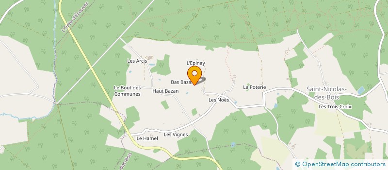 localisation de l'entreprise MADAME MARTHE MARIGNIER à SAINT-NICOLAS-DES-BOIS