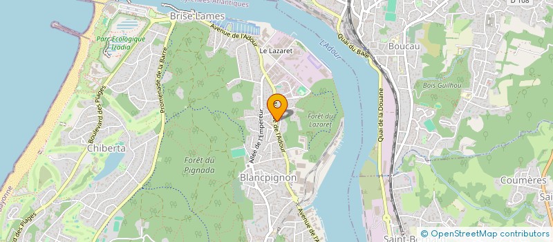 localisation de l'entreprise MADAME MARTHE MONGUILLOT  ANGLET